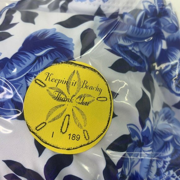 Nicole Miller Snap Front Bikini Top  XL Floral - Picture 7 of 7